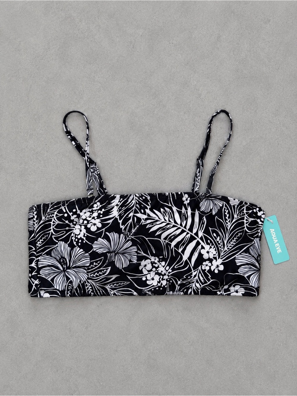 NWT - Aqua Eve Women's Bandeau Bikini Top - Size Large